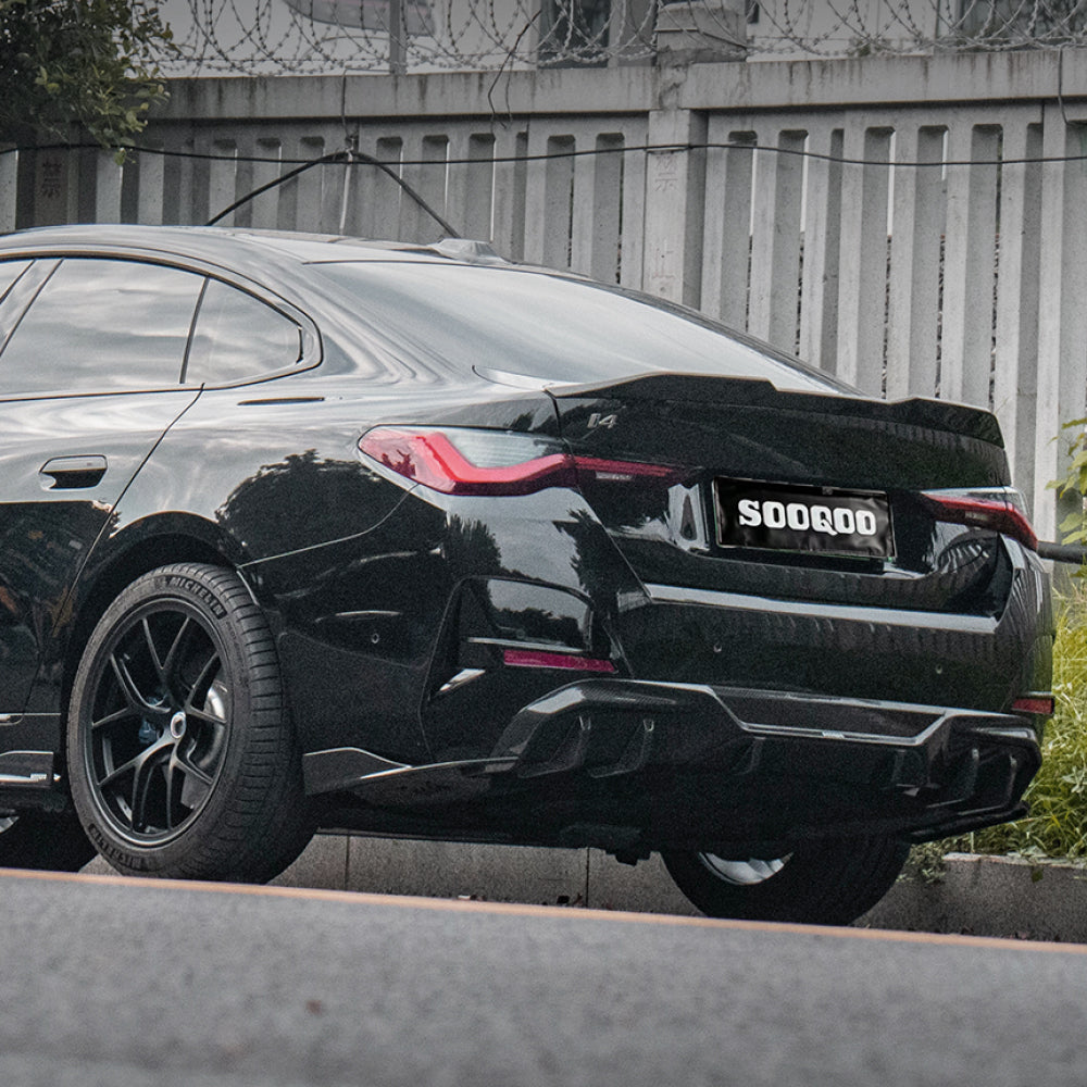Dry Carbon Heckdiffusor 3-teilig für BMW i4 G26 Elektroauto - Getsdowned