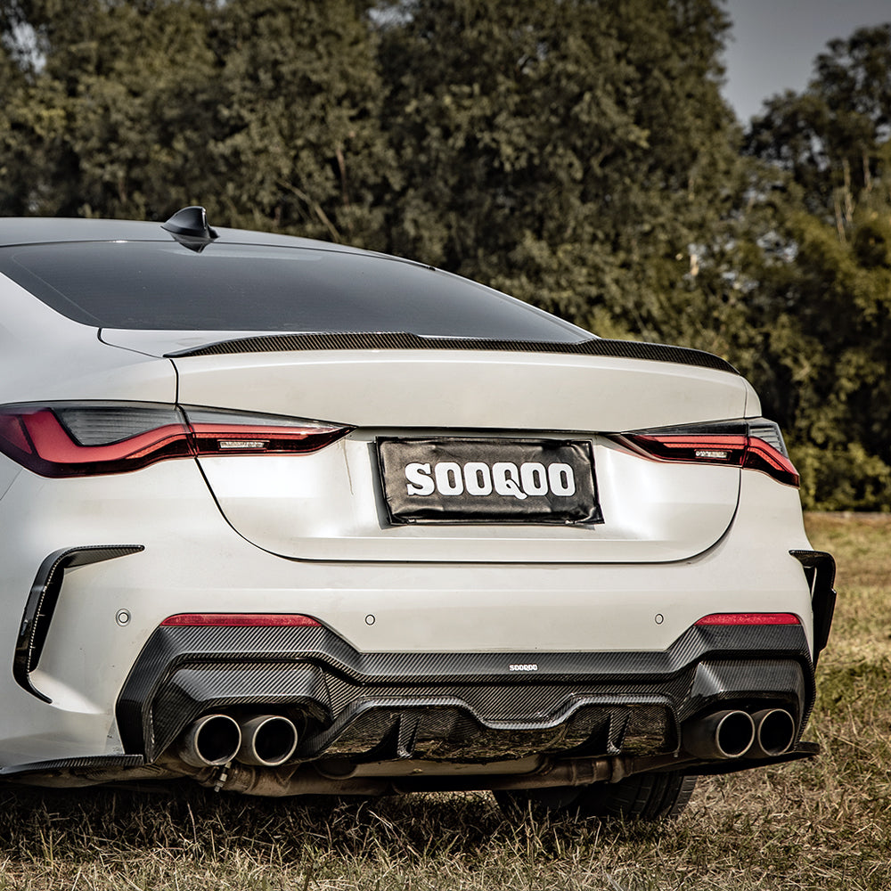 Dry Carbon Heckdiffusor SQ-Style passend für BMW 4er G22 G23 - Getsdowned