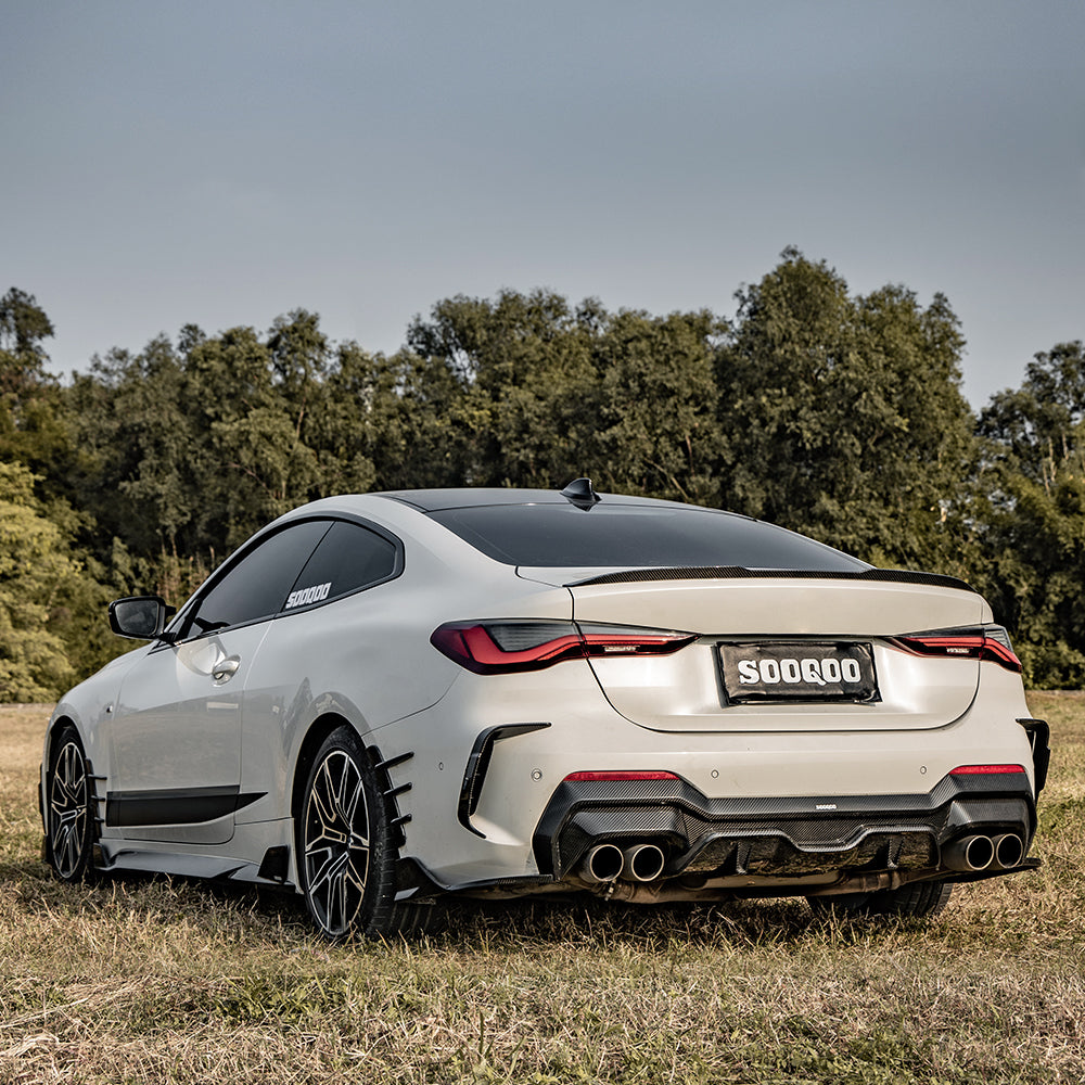 Dry Carbon Heckdiffusor SQ-Style passend für BMW 4er G22 G23 - Getsdowned
