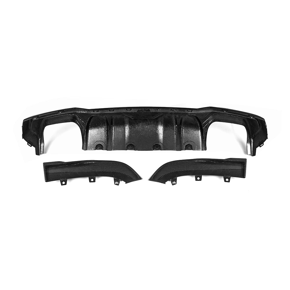Dry Carbon Heckdiffusor SQ-Style passend für BMW 4er G22 G23 - Getsdowned