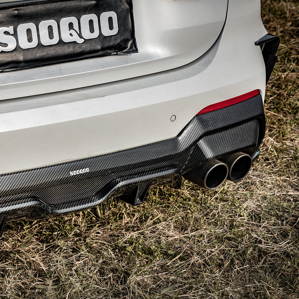 Dry Carbon Heckdiffusor SQ-Style passend für BMW 4er G22 G23 - Getsdowned