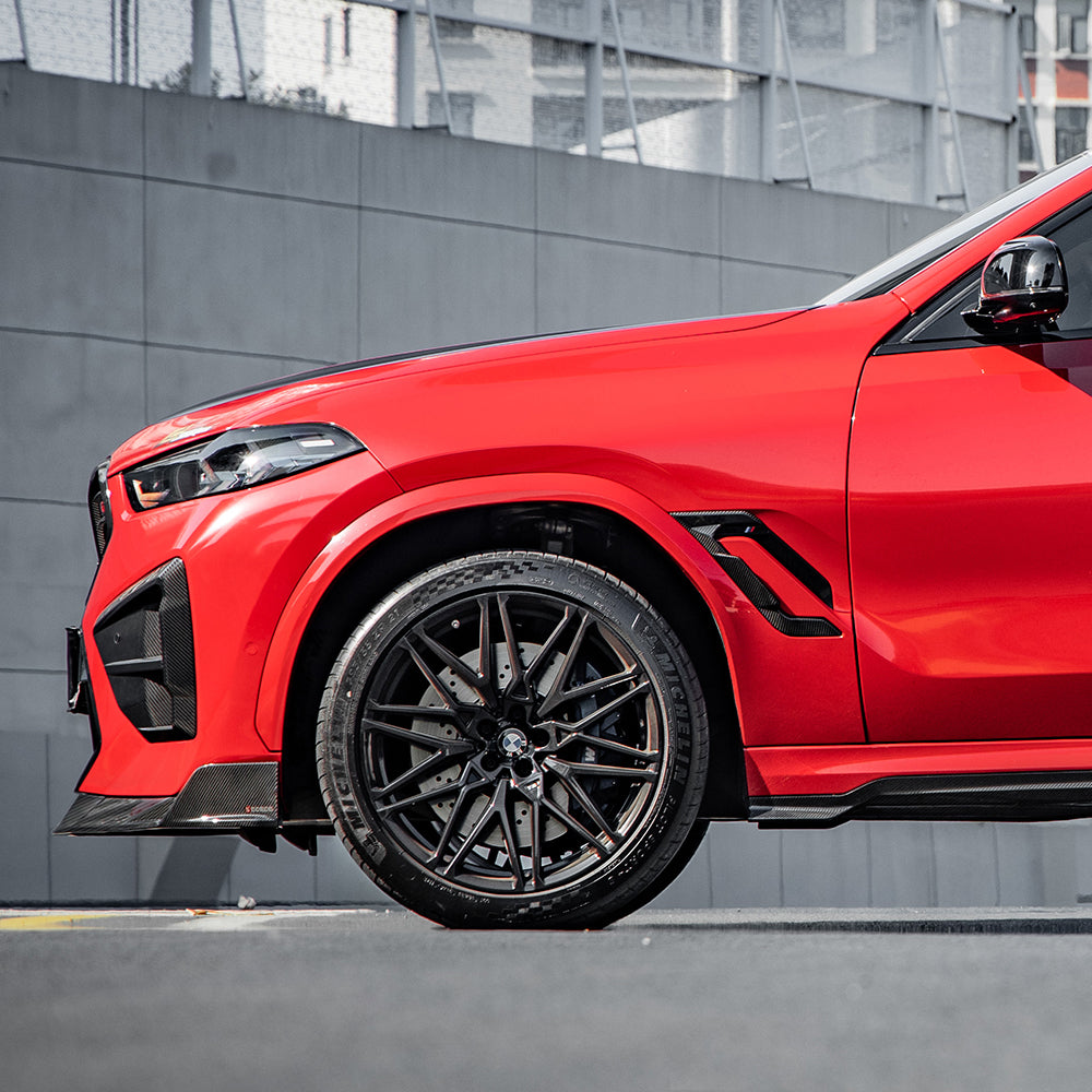 Dry Carbon Kotflügel Aufsätze passend für BMW X6M F96 LCI - Getsdowned