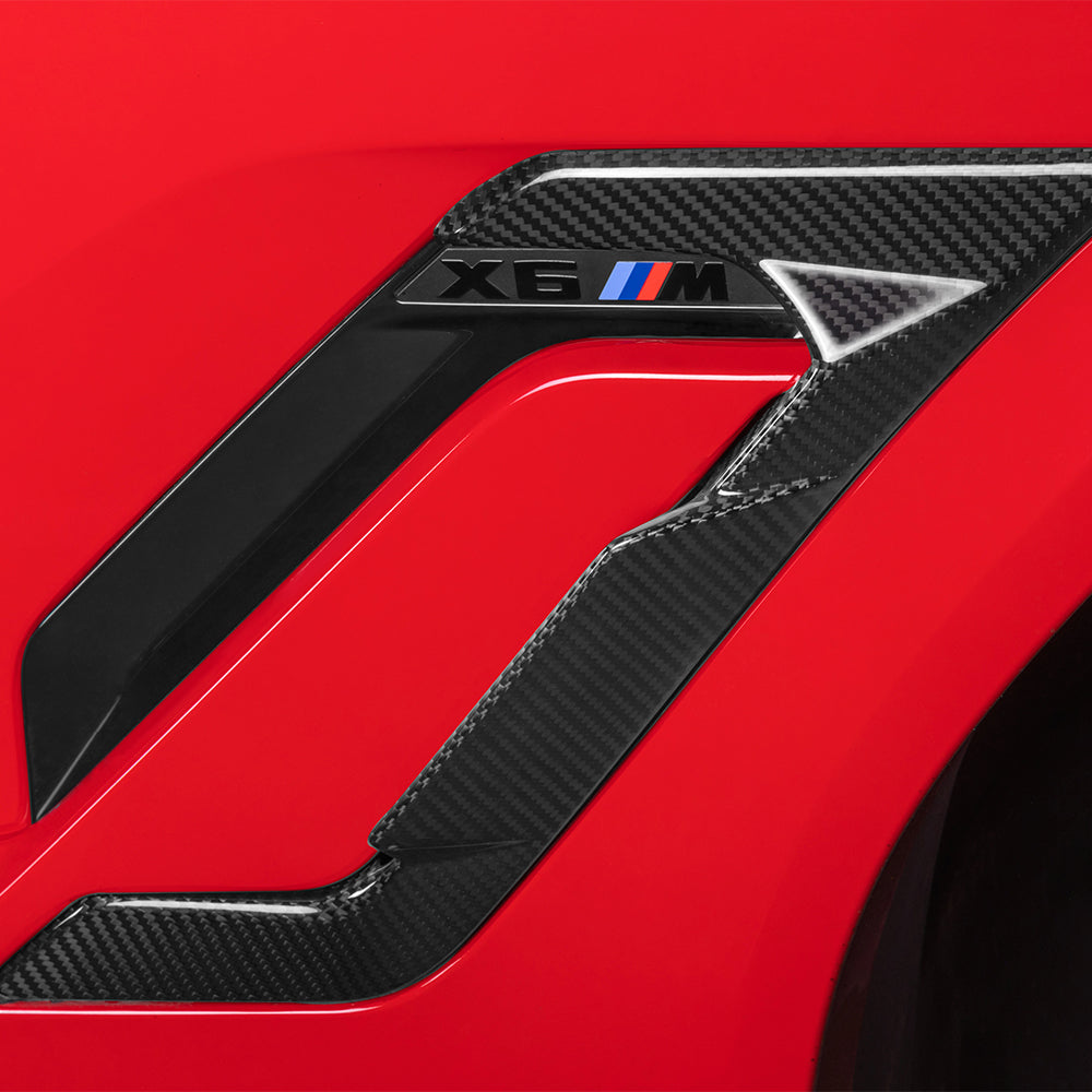Dry Carbon Kotflügel Aufsätze passend für BMW X6M F96 LCI - Getsdowned